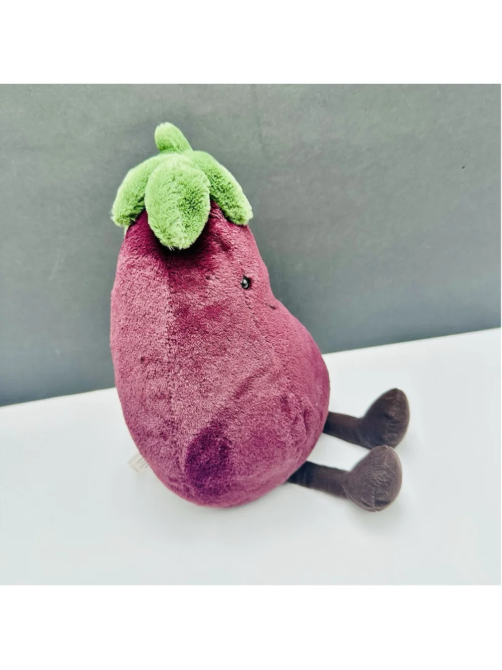 Jellycat AMUSEABLE EGGPLANT Aubergine 12” Soft Plush Toy HTF Retired EUC